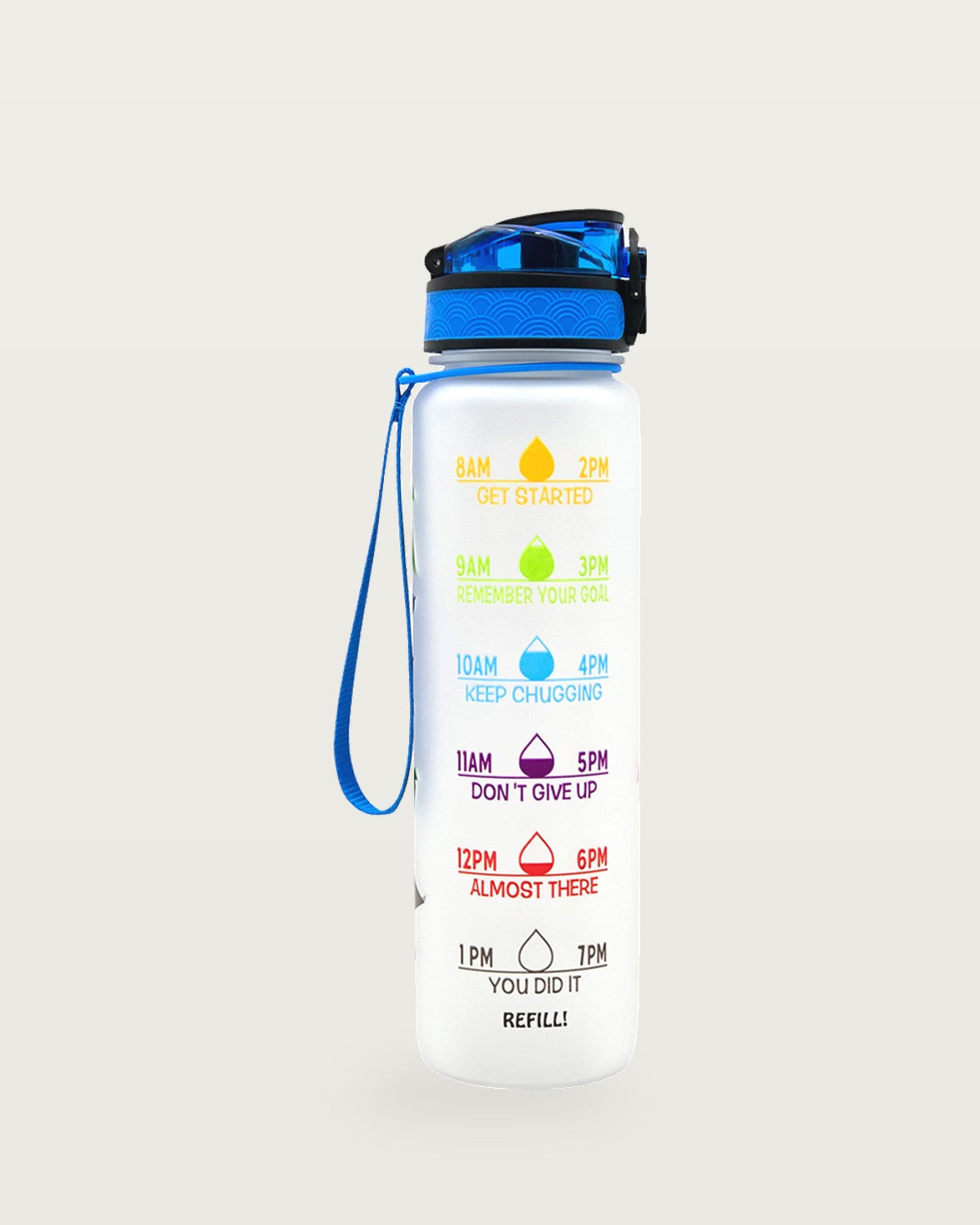 1 L time-marker water bottle