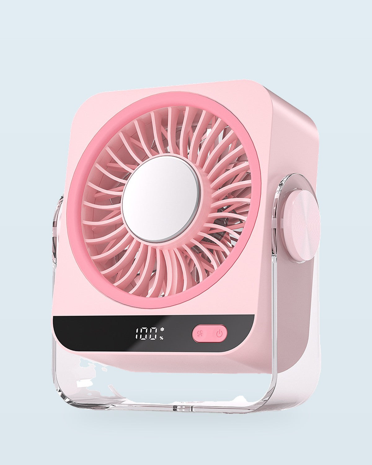 Quiet rechargeable bedside fan